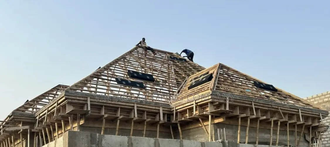 Carpentry Works and Black Shingles