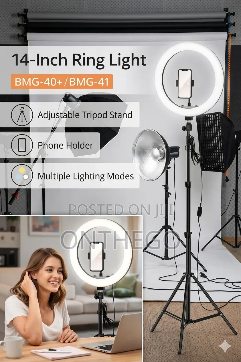 14 Inches Ring Light With Tripod Stand