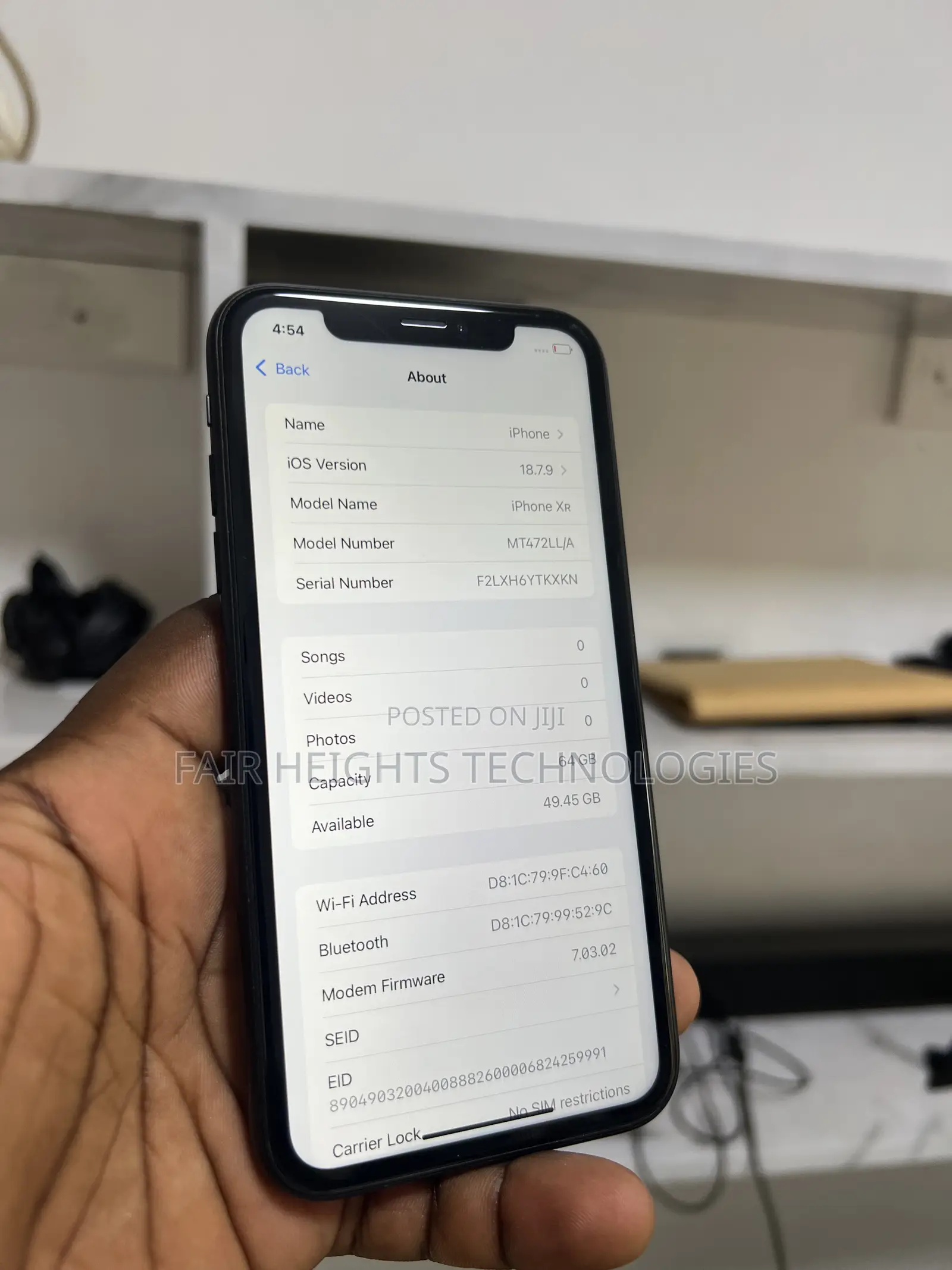 Apple iPhone XR 64 GB Black