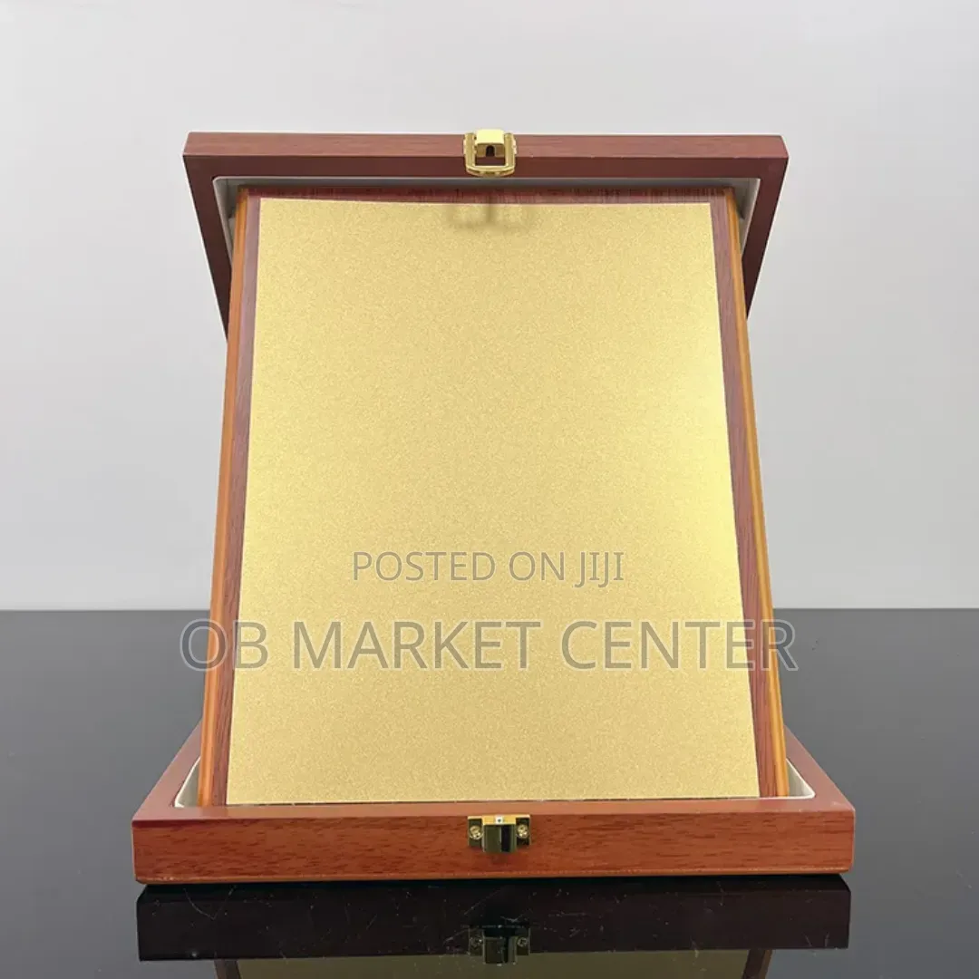 Wooden Award Plaque for Citation, Cervical and Pictures