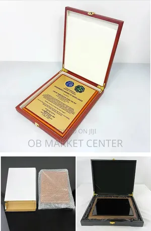 Wooden Award Plaque for Citation, Cervical and Pictures