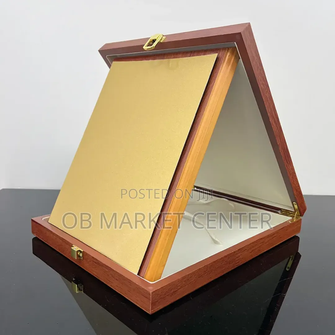 Wooden Award Plaque for Citation, Cervical and Pictures