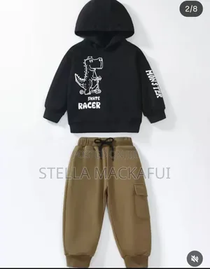 Thick Sweatshirt With Sweatpants For Children 6m-7yrs Only
