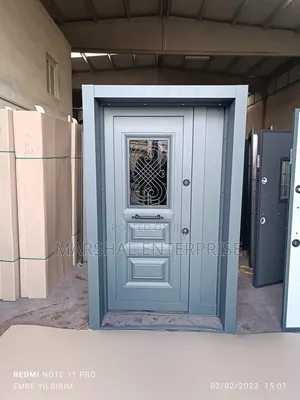 Heavy Security Door With Glass