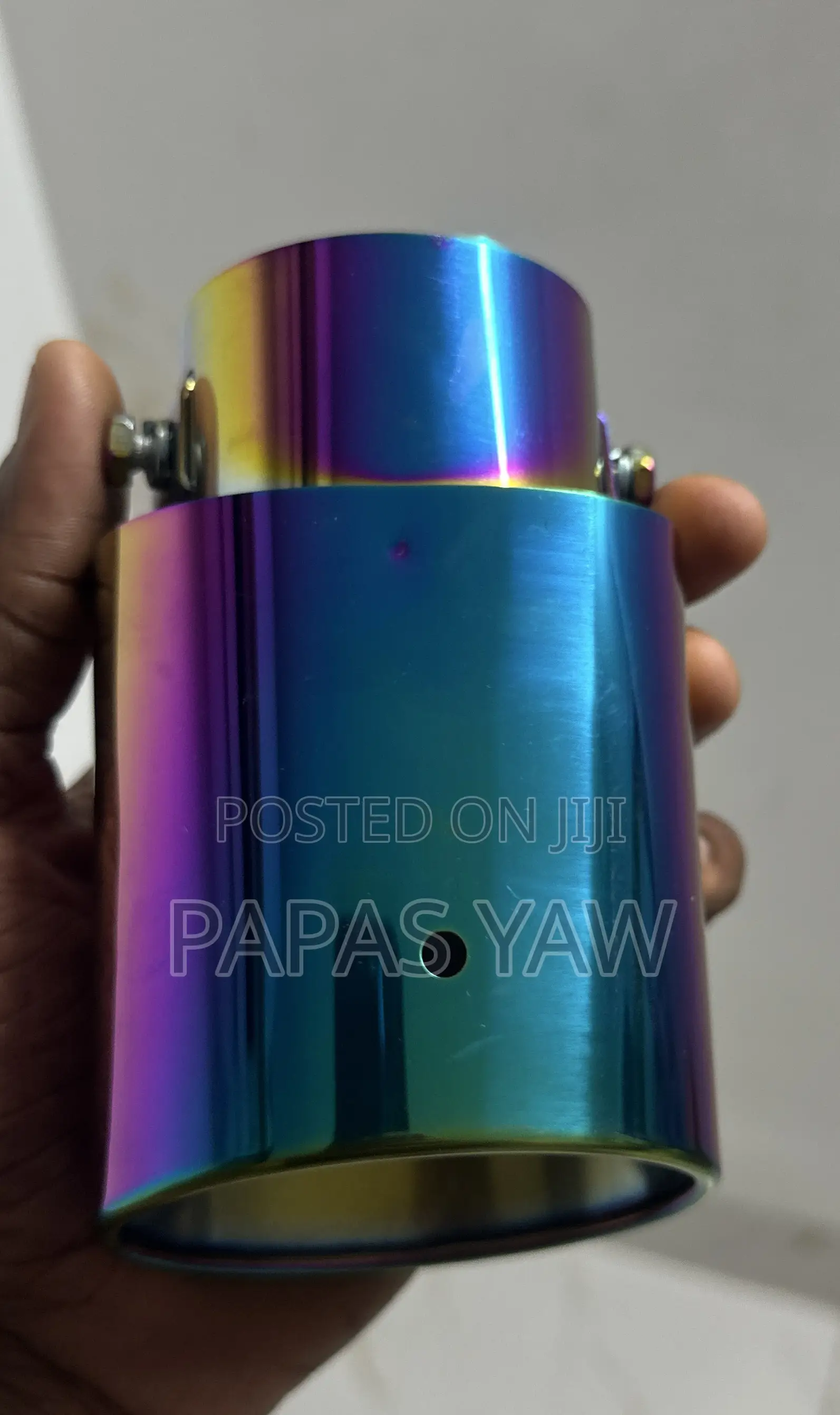 Burnt Titanium Universal Exhaust Tip Mouth Muffler Tip