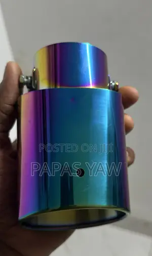 Burnt Titanium Universal Exhaust Tip Mouth Muffler Tip