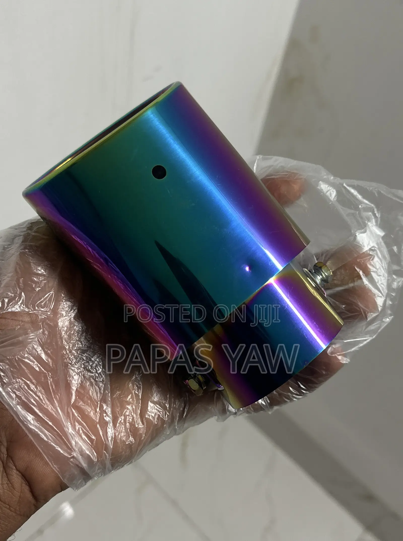 Burnt Titanium Universal Exhaust Tip Mouth Muffler Tip