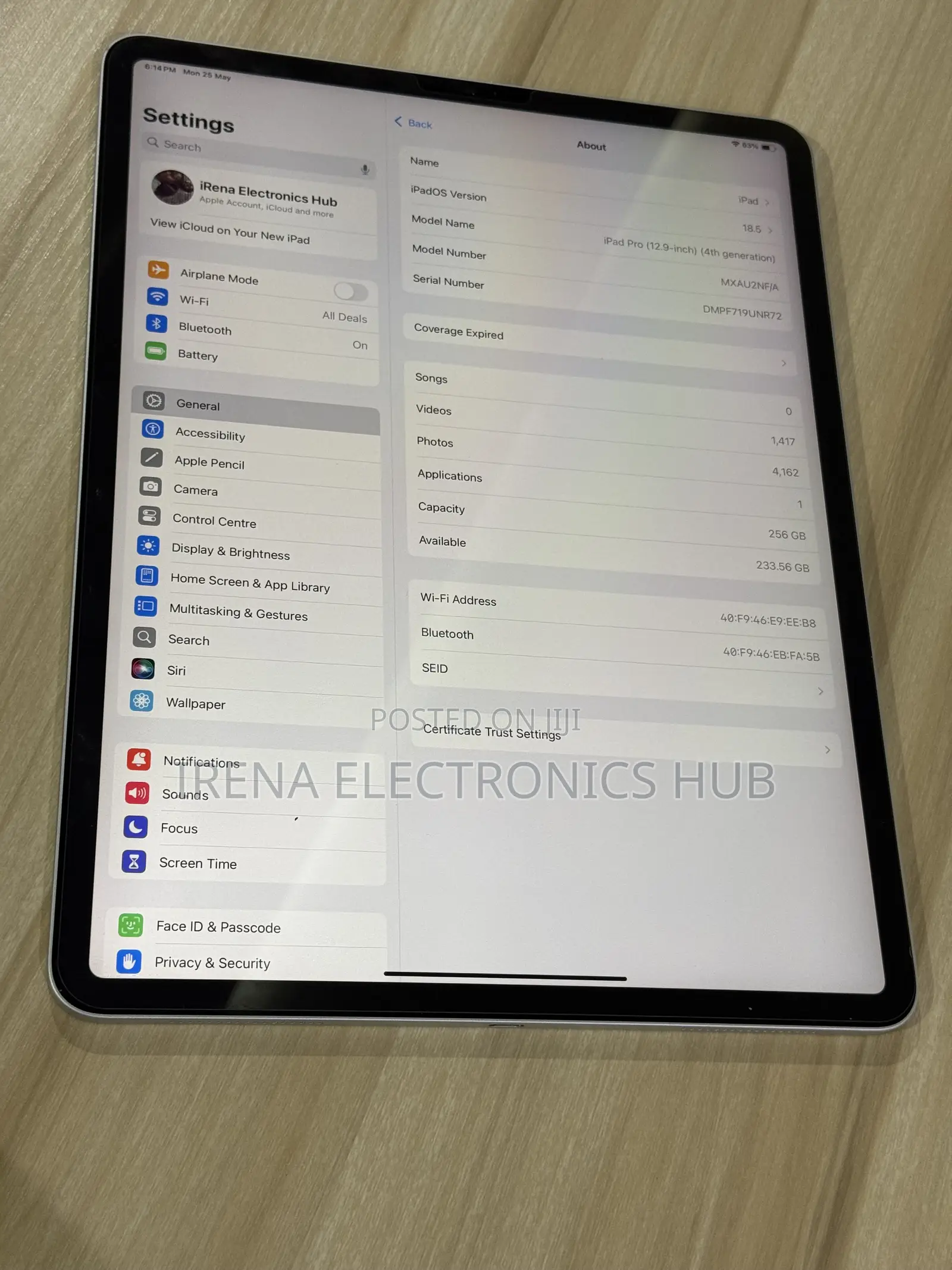 Apple iPad Pro 12.9 (2020) 256 GB Silver