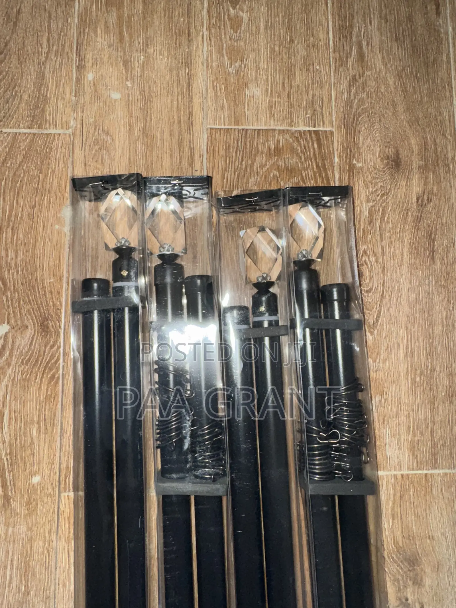 Secure Support for Curtains (Single Rods for Both Living Bedrooms