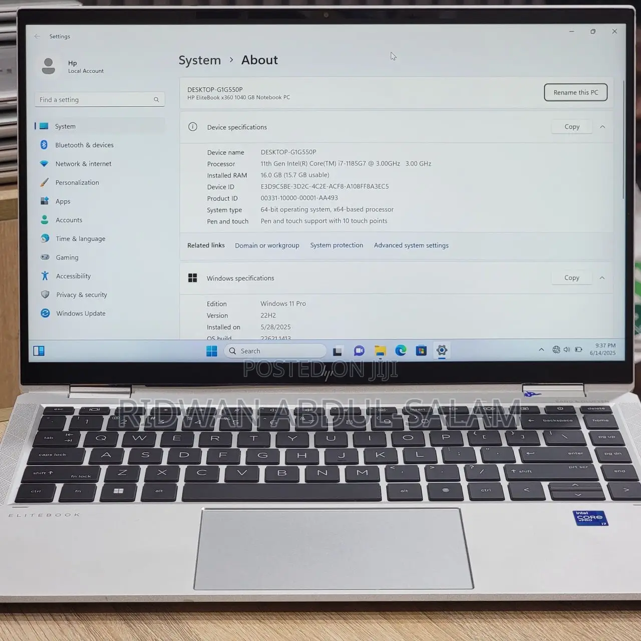 Laptop HP EliteBook x360 1030 G8 32GB Intel Core i7 SSD 512GB