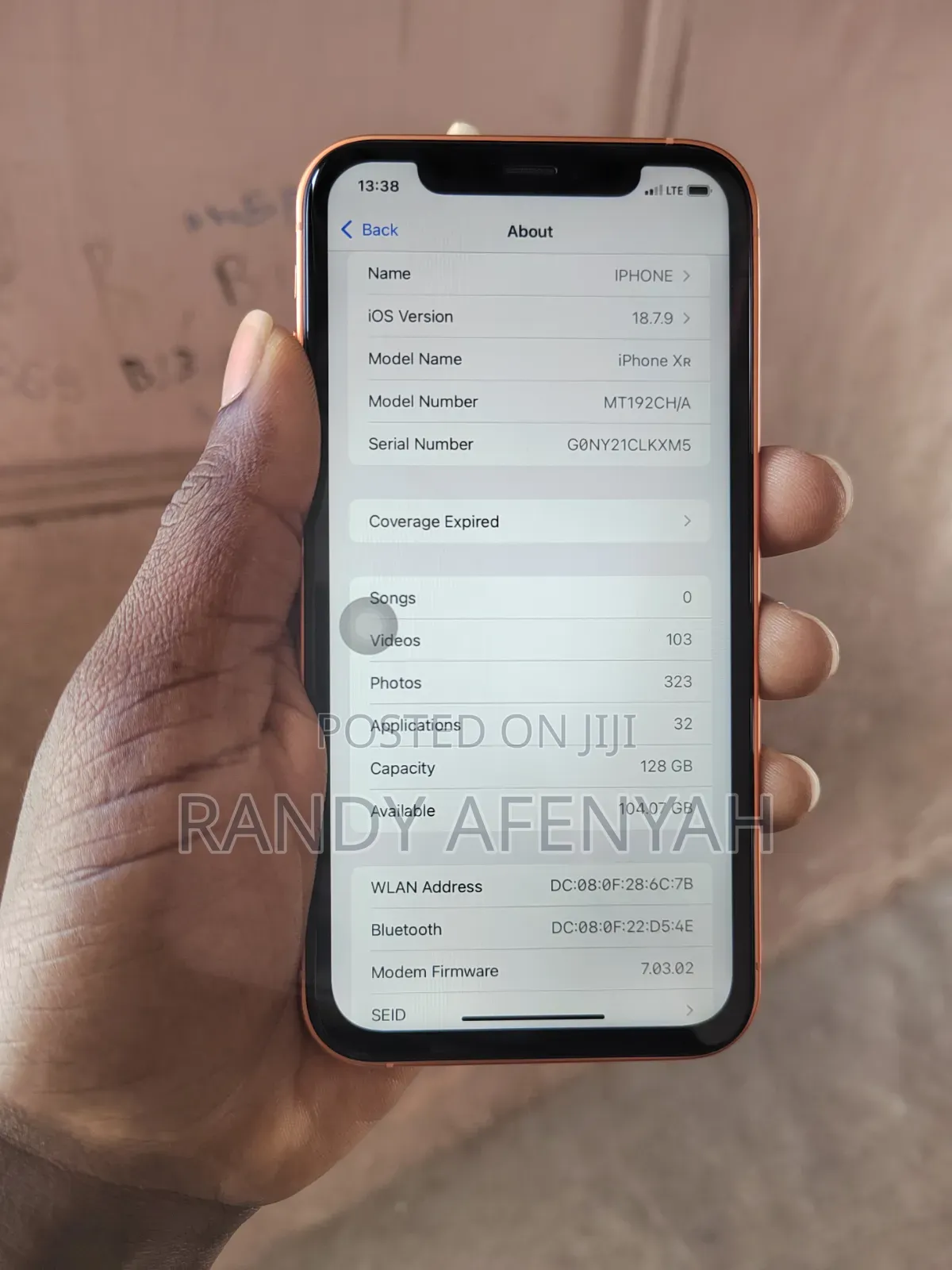 New Apple iPhone XR 128 GB Pink