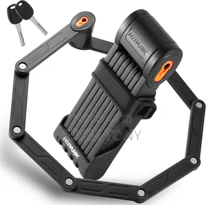 Hipark Folding Bike Lock, 100 Cm(3.3ft) With Portable Stand and 2 Keys