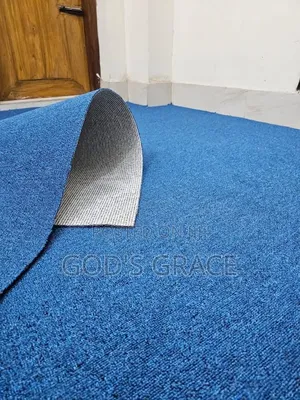 Plain Sea Blue Carpet