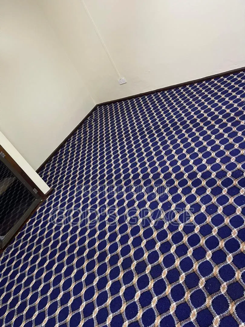 Blue With Chain Designs Industrial Carpet