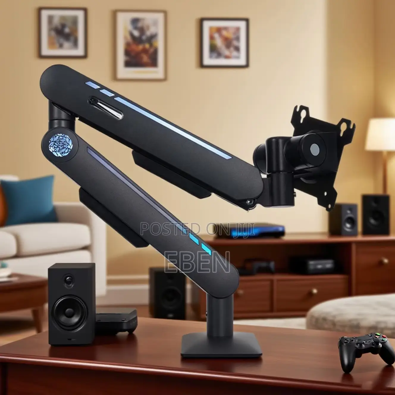 Adjustable Gas Spring Monitor Arm Desk Mount (24-49inch)