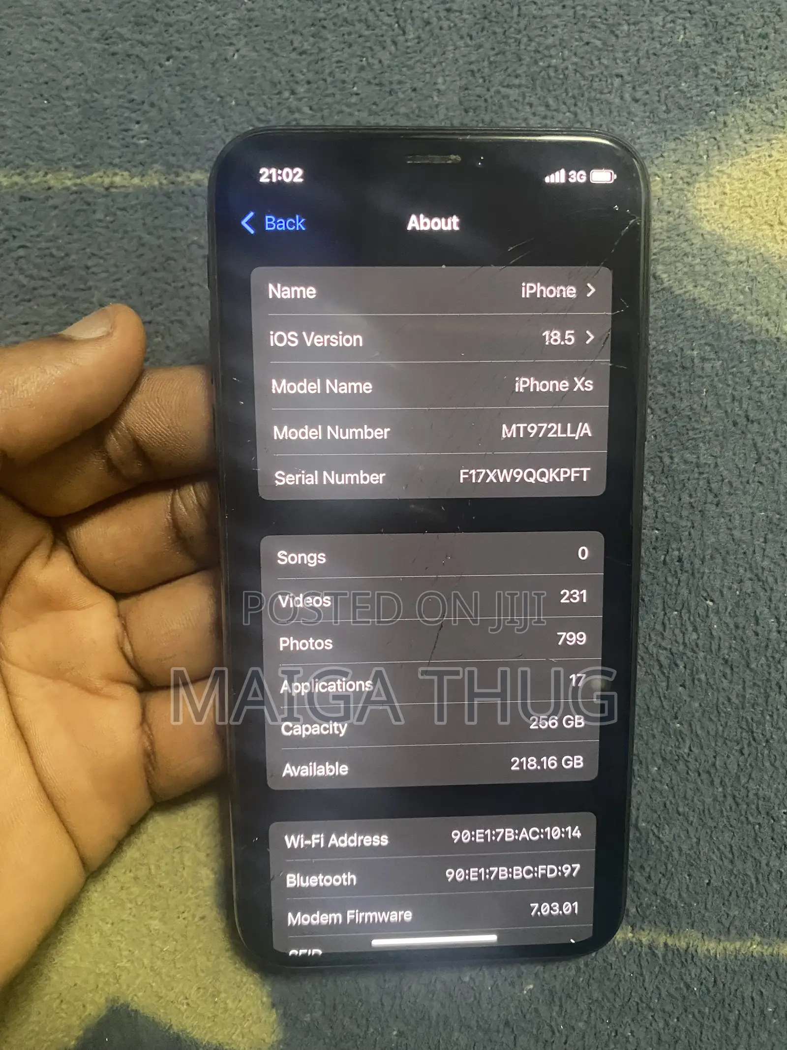 Apple iPhone XS 256 GB Black