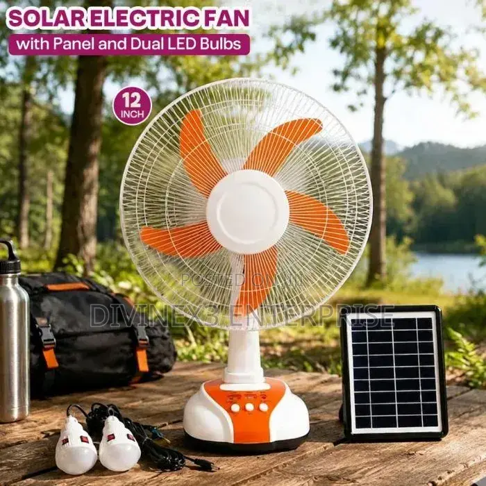 Lm-912 12" Rechargeable Table Fan