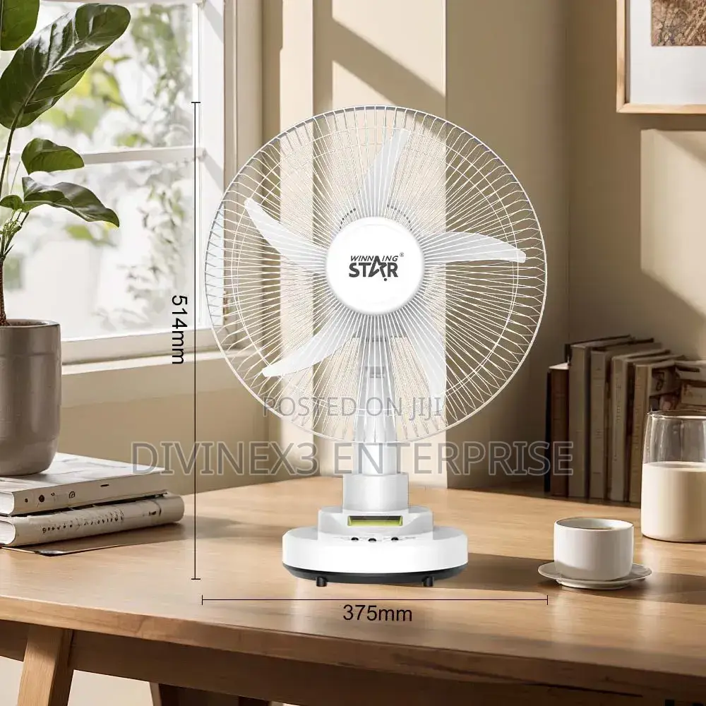 Winning Star St-4060 14" Rechargeable Table Fan
