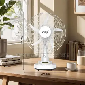 Winning Star St-4060 14" Rechargeable Table Fan