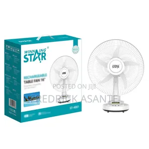 Winning Star St-4060 14" Rechargeable Table Fan