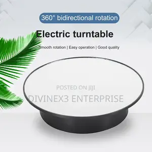 25cm 360° Electric Rotating Display Stand With Mirror