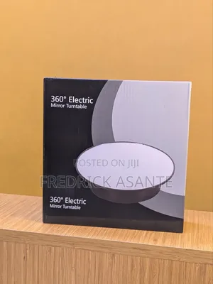 25cm 360° Electric Rotating Display Stand With Mirror