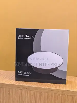 25cm 360° Electric Rotating Display Stand With Mirror