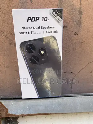 New Tecno Pop 10C 64 GB Black