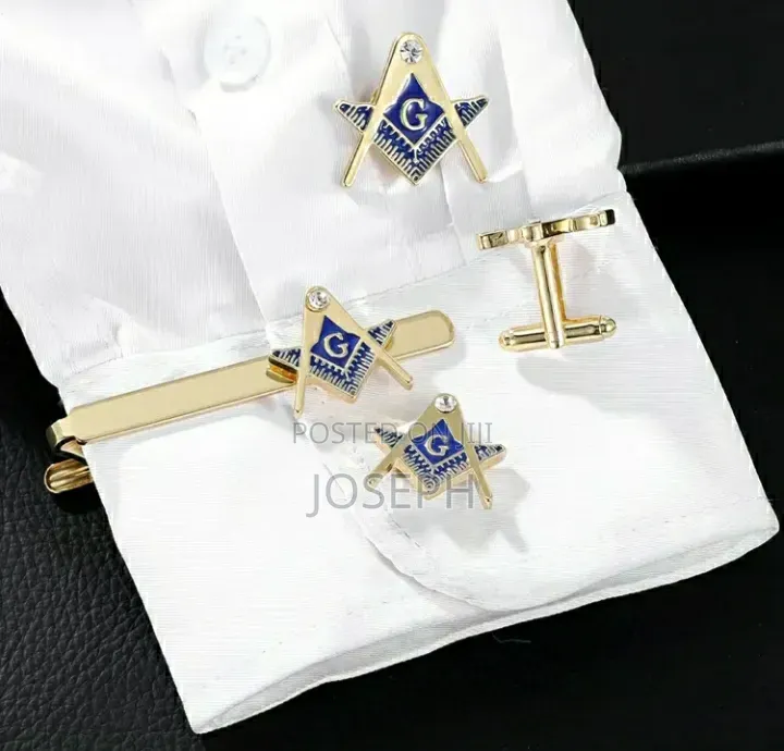 Freemasonry Tie Clip and Brooch
