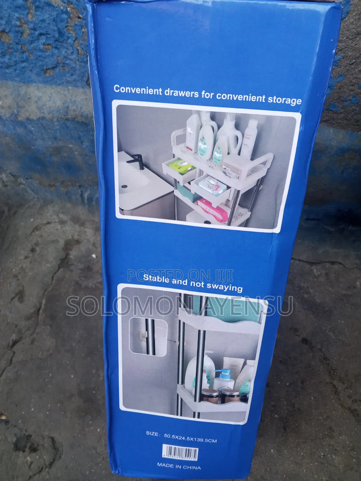 Quality 3 Tiers Stainless Toilet Rack With Drawers