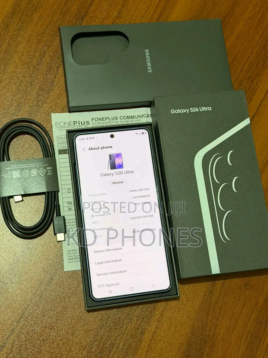 New Samsung Galaxy S26 Ultra 5G 512 GB Blue