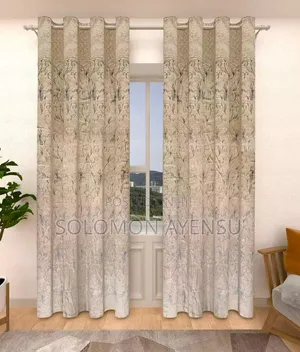 Set of Brown Blackout Curtains.