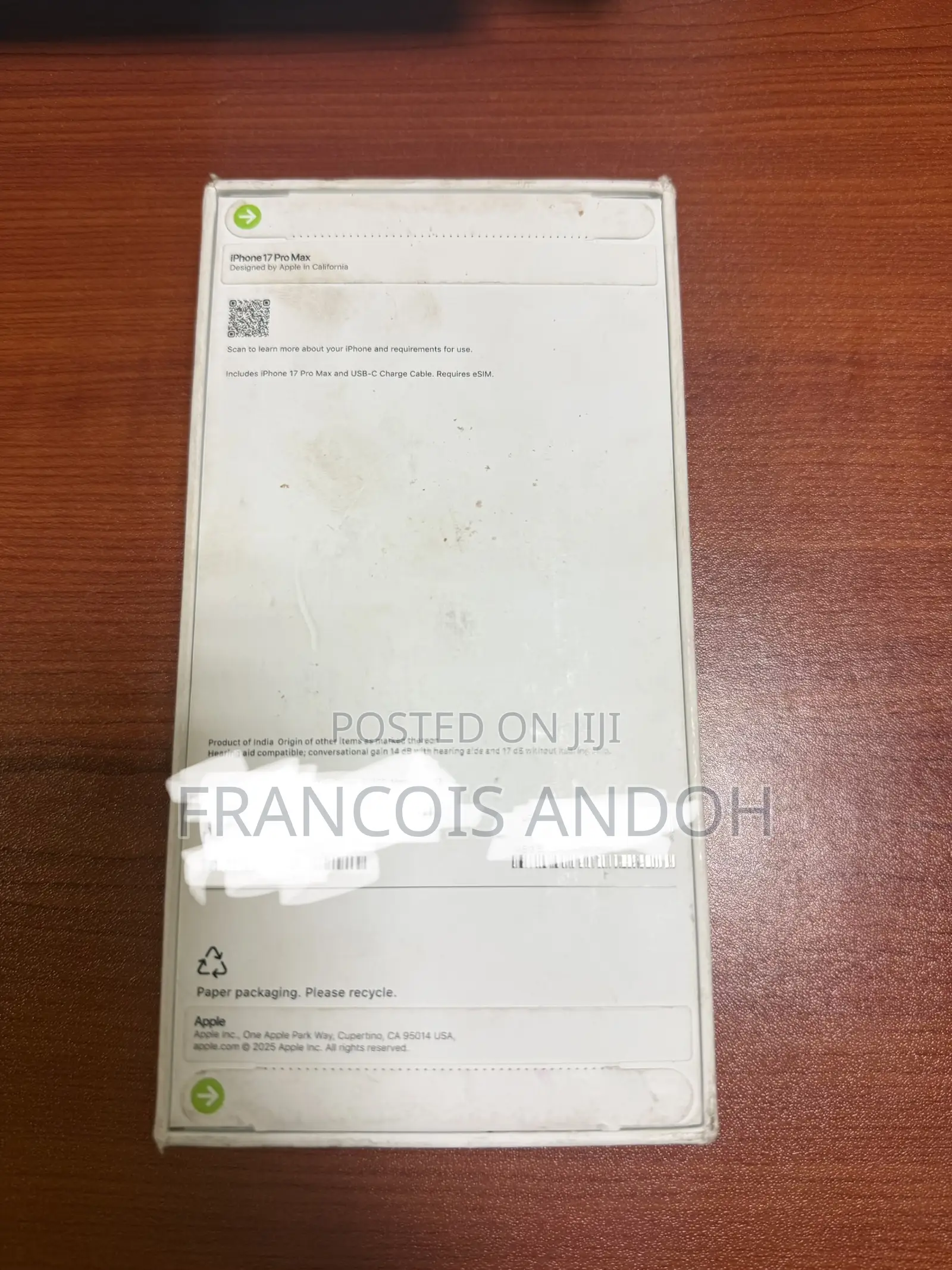 New Apple iPhone 17 Pro Max 512 GB White