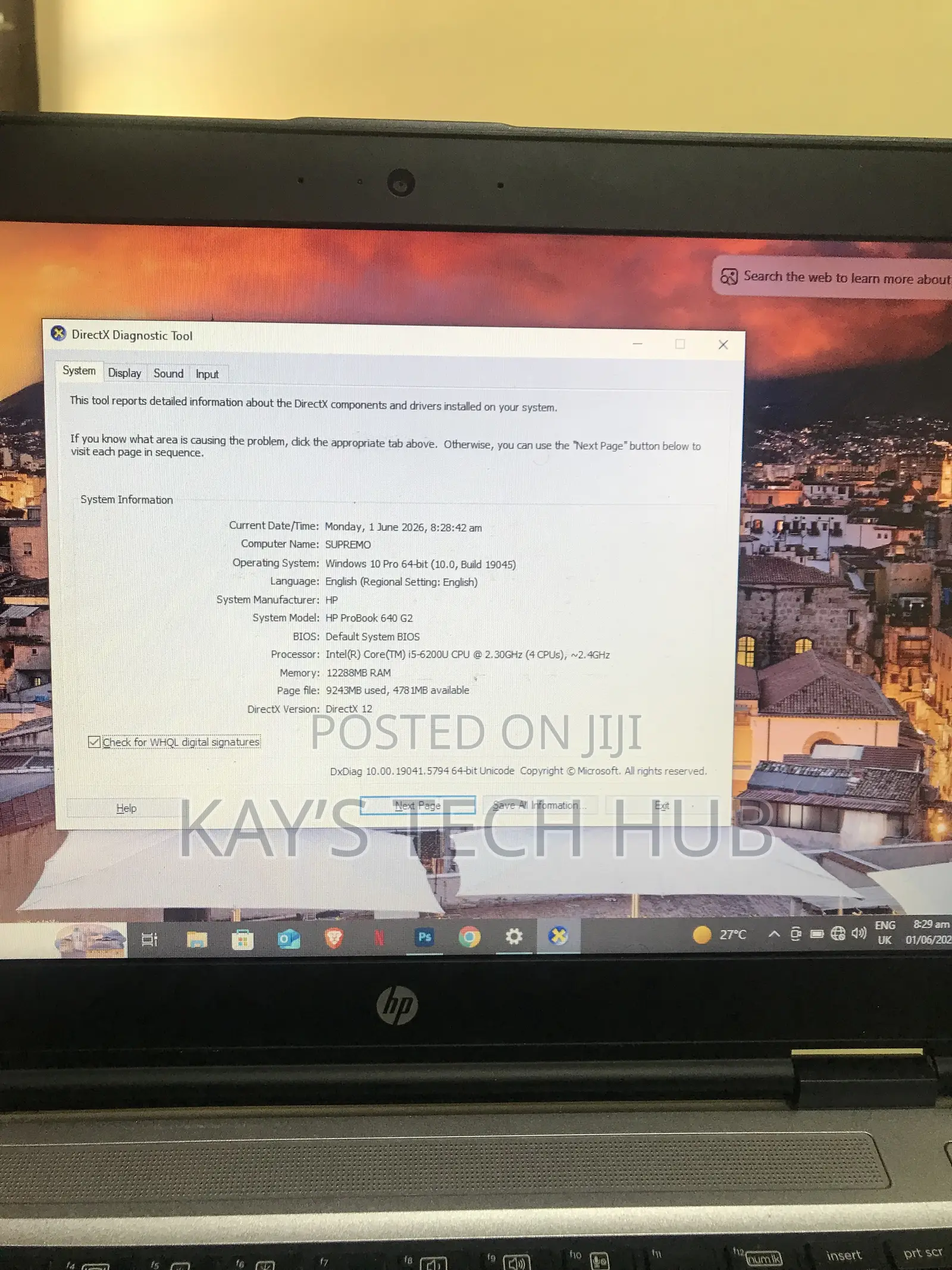 Laptop HP ProBook 640 G2 12GB Intel Core i5 SSD 256GB
