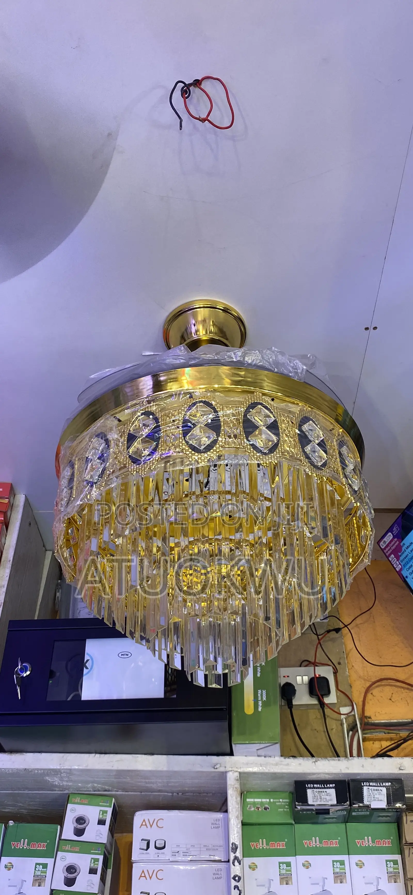 Chandelier With Bluetooth Speaker