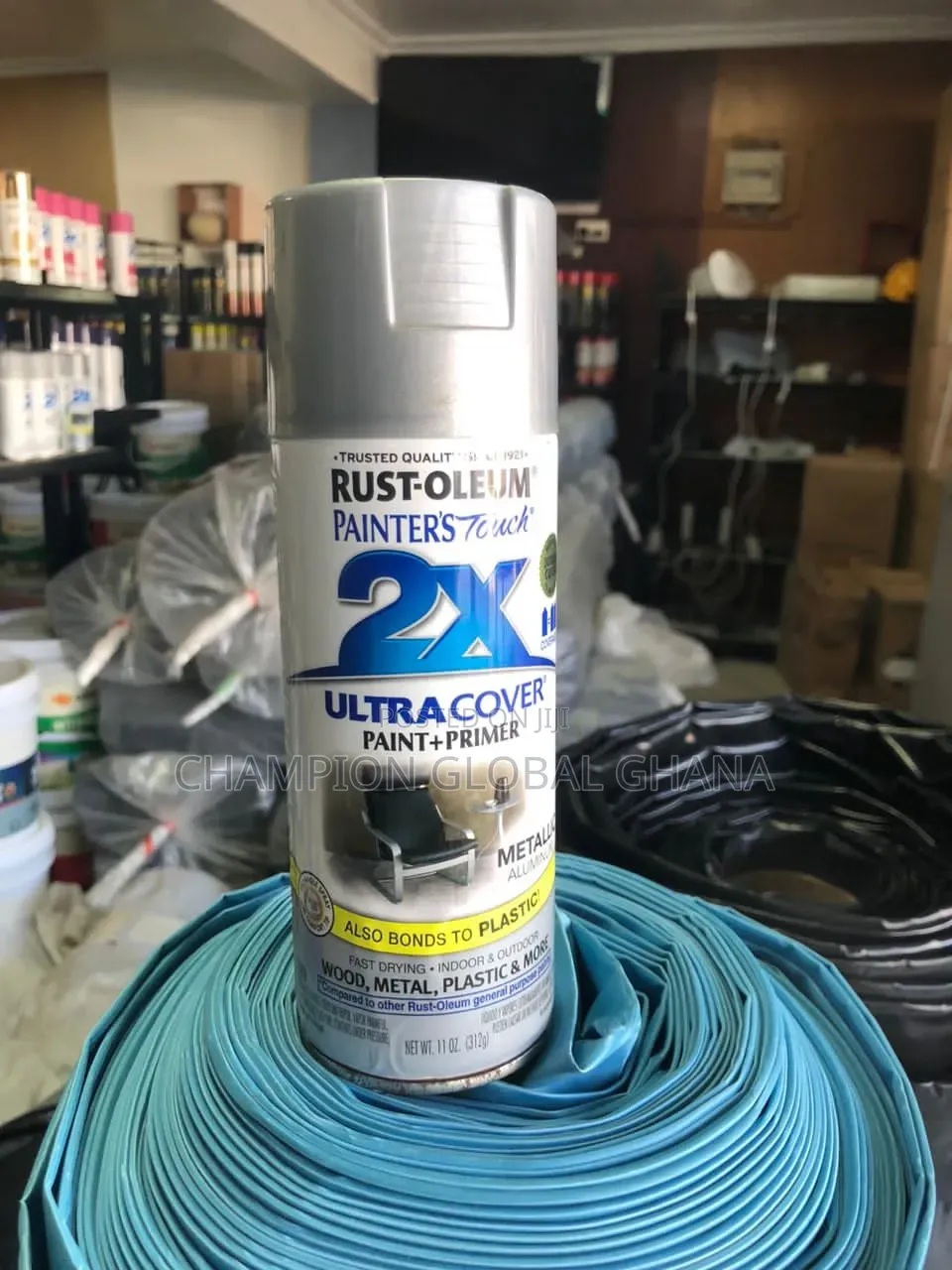 Rust-Oleum 2x Paint and Primer Metallic Aluminium