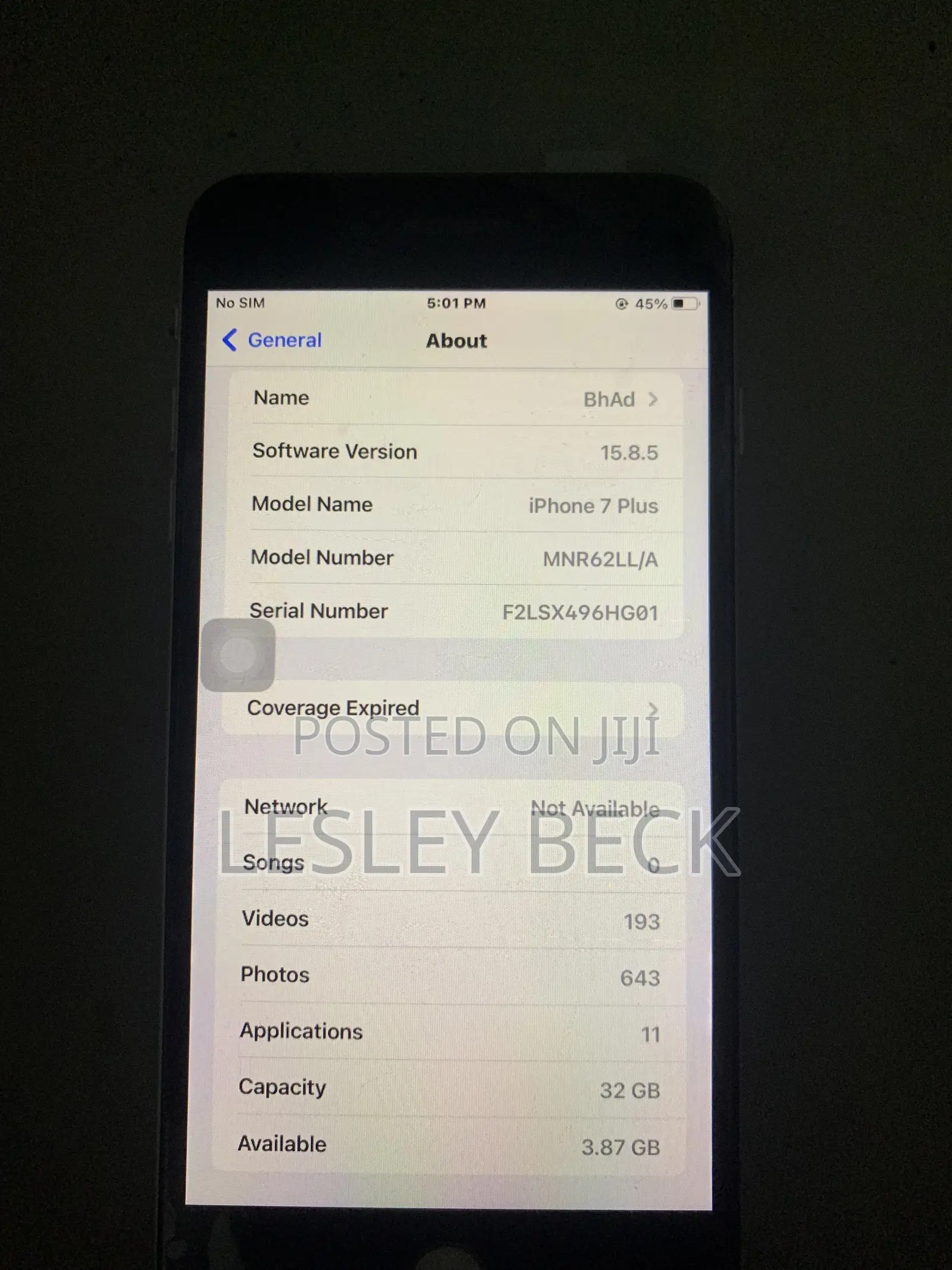 Apple iPhone 7 Plus 32 GB Silver