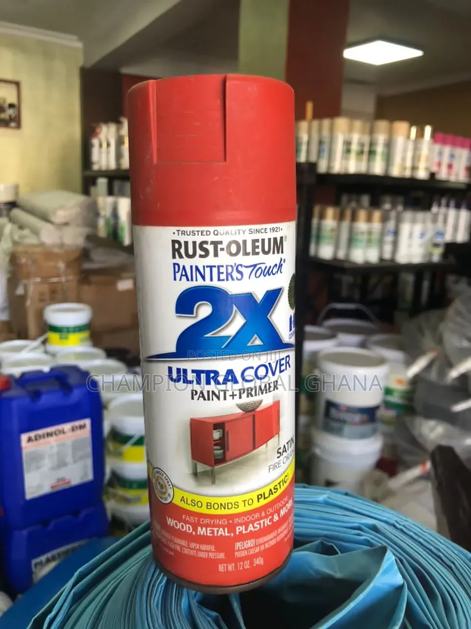 Rust-Oleum 2x Spray Paint and Primer Satin Orange