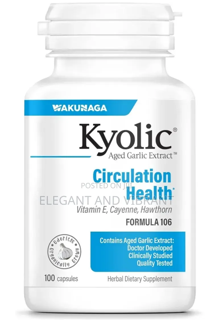 Kyolic Aged Garlic Extract Formula 106 Circulation Health 100 Capsules
