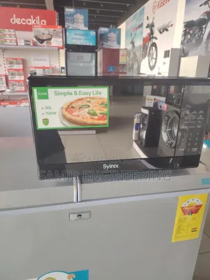 Syinix 20l Mirror-Finish Digital Microwave: Quick, Sleek, Efficient