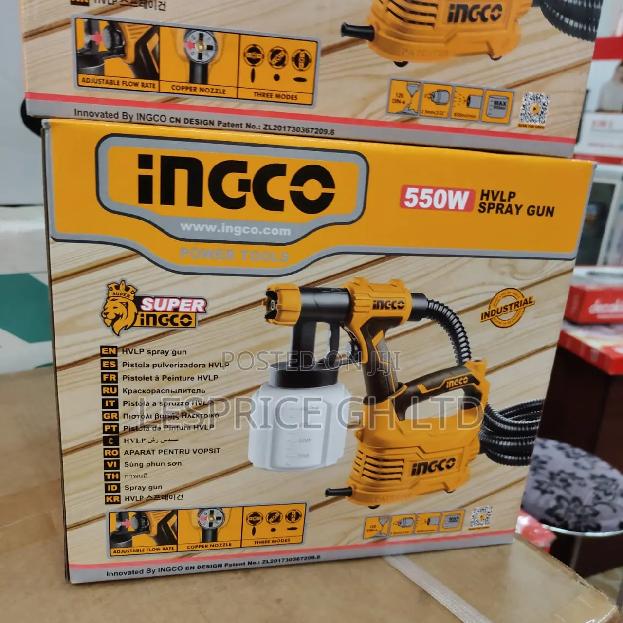 Long Lasting Original 550w Floor Based Spray Gun From Ingco