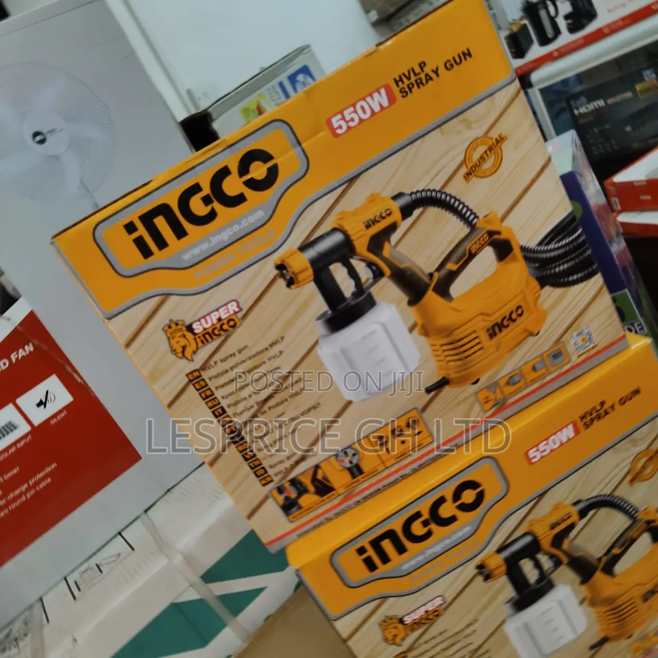 Nice and Portable 550w Floor Based Spray Gun From Ingco