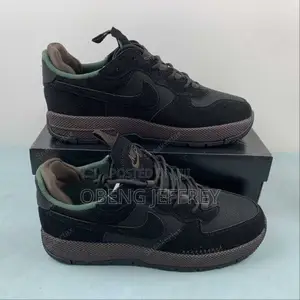 Original Airforce 1 Low Wild Black/Brown Velvet/Cacao