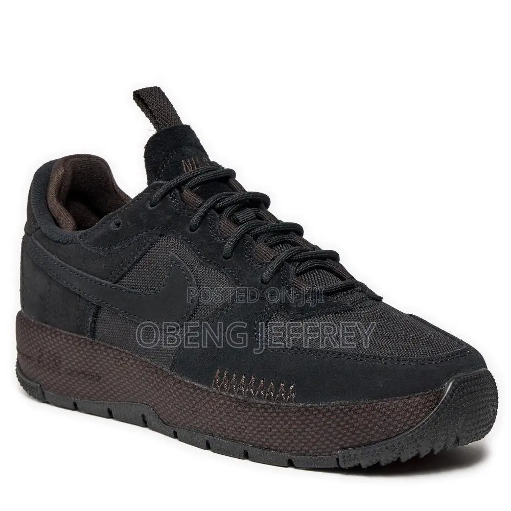 Original Airforce 1 Low Wild Black/Brown Velvet/Cacao