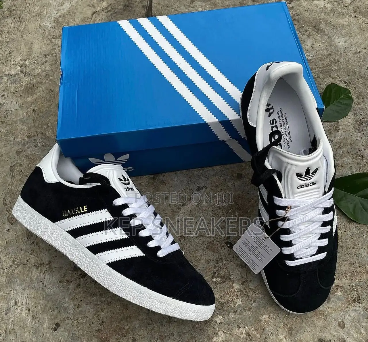 Adidas Gazelle Black White