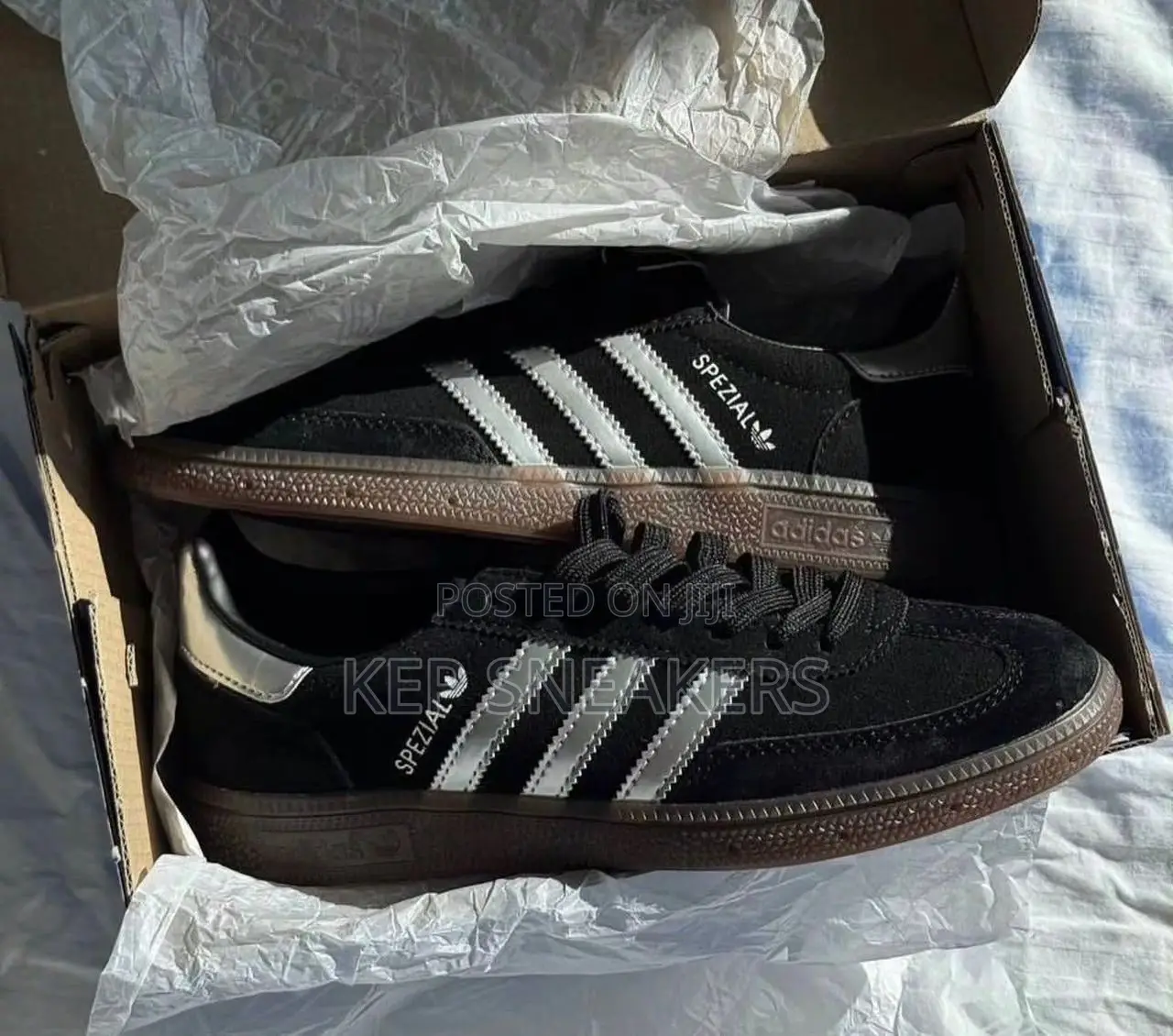 Adidas Handball Spezial Core Black Silver Stripes