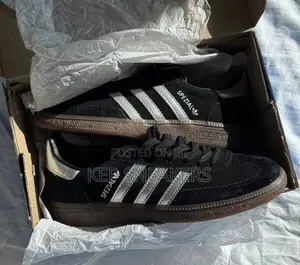 Adidas Handball Spezial Core Black Silver Stripes
