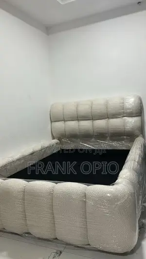 Soft-Touch Upholstered Double Bed Frame