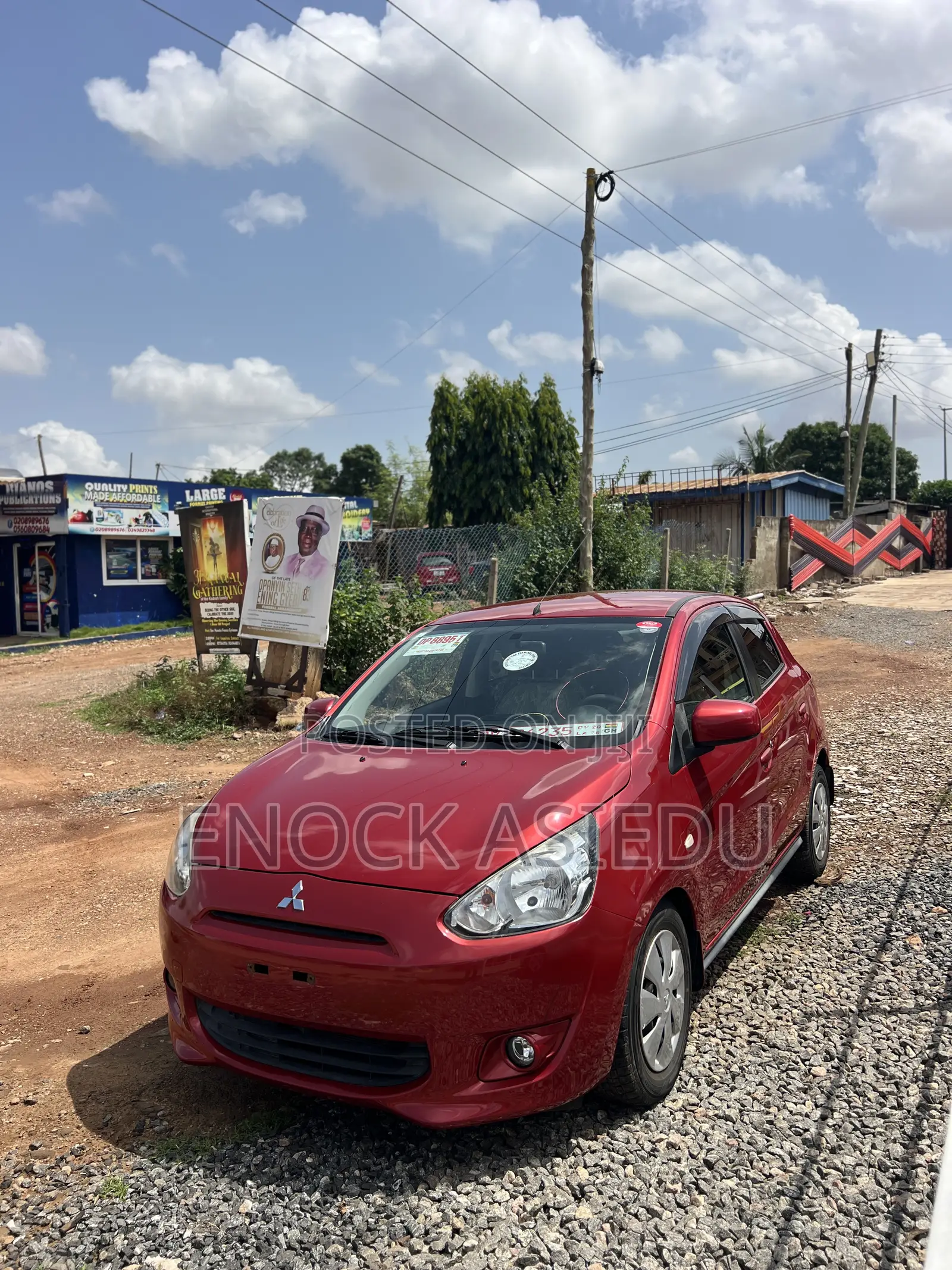 Mitsubishi Mirage ES 4dr Hatchback (1.2L 3cyl 5M) 2014 Red