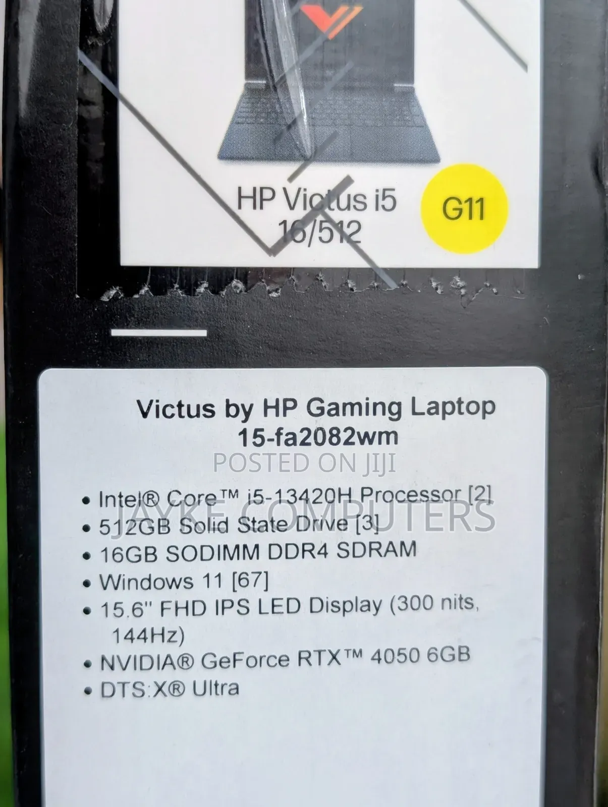 New Laptop HP Victus 15 16GB Intel Core i5 SSD 512GB